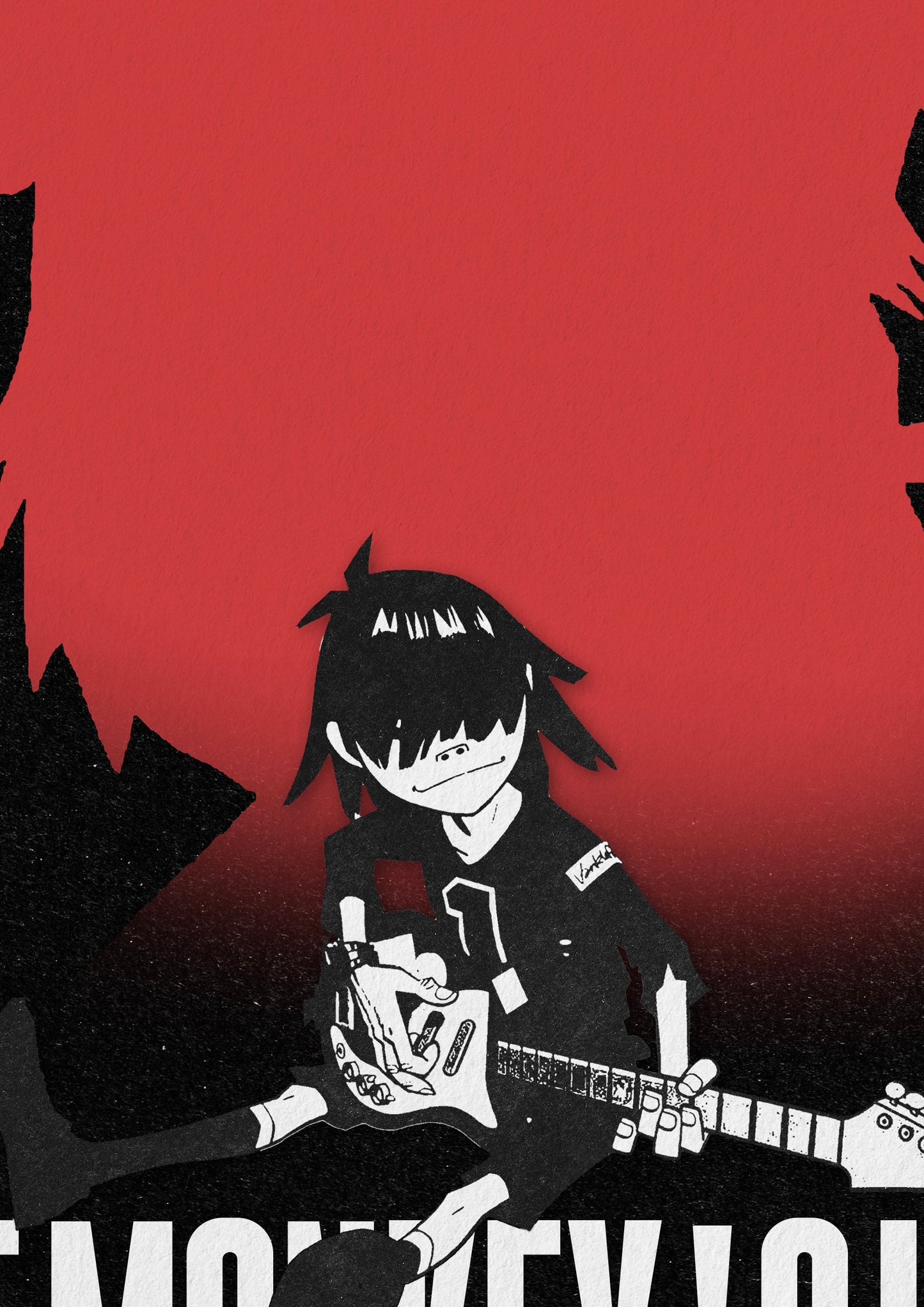 Gorillaz: Fire Coming out of the Monkey's Head Poster