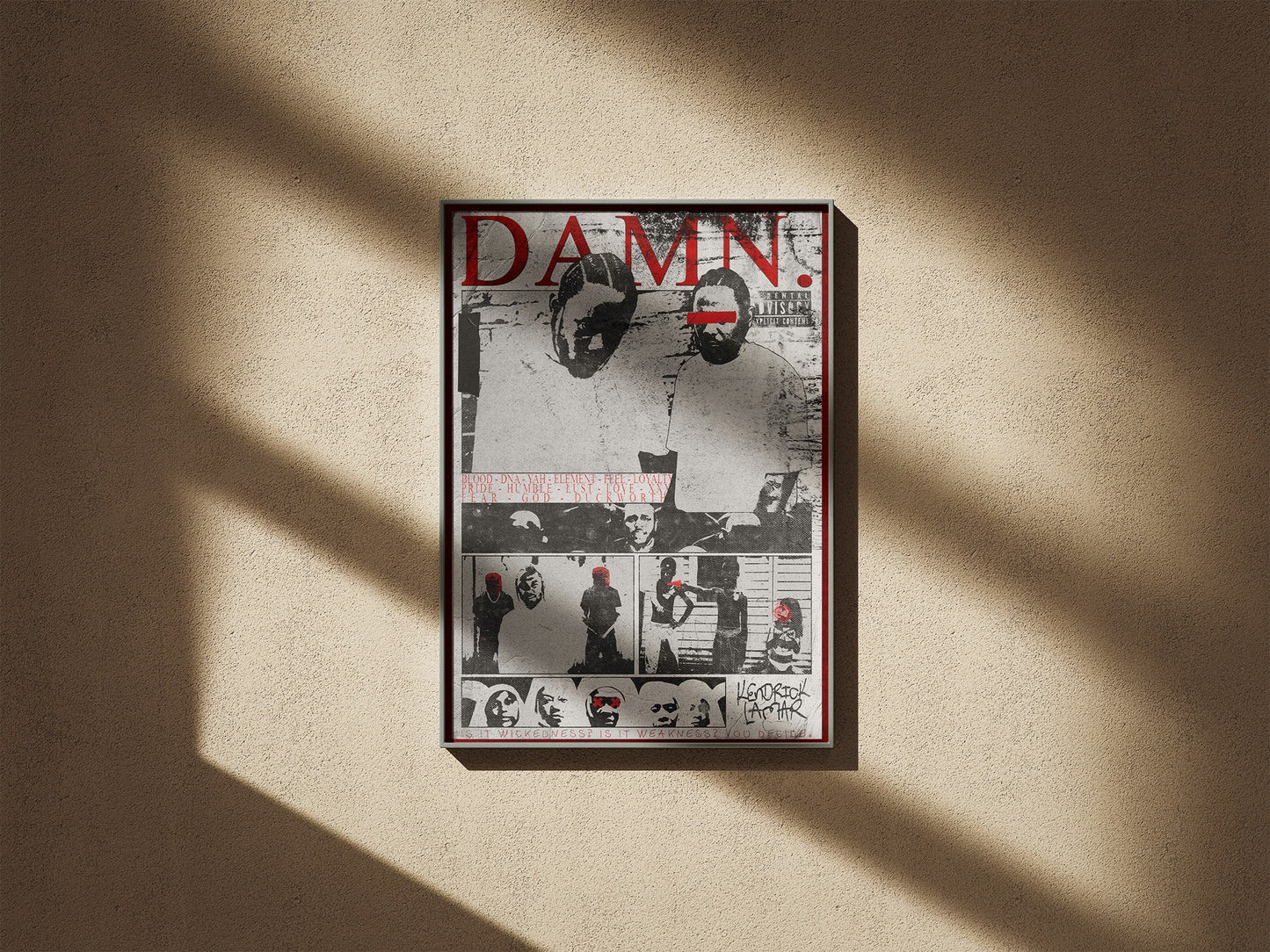 Kendrick Lamar: DAMN. Poster