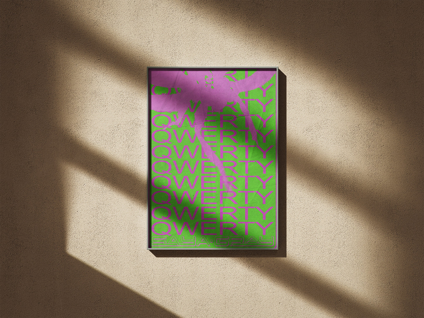 Saya Gray: QWERTY Poster